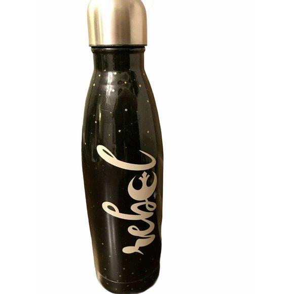 Star Wars Steel Water Bottle Rebel Alliance Black - Picture 1 of 10